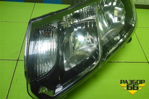 Фара левая (до 2018г галоген) (260609450R) для Renault Logan II с 2012г (Логан)