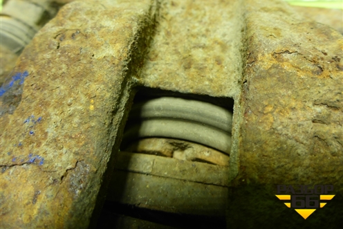 Суппорт задний левый для Hyundai Solaris с 2010-2016г (Солярис)