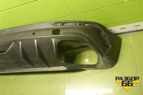 Юбка заднего бампера (до 2023г, под парктроник) (6600124618) для Geely Coolray с 2019-2025г (Кулрей)