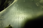 Обшивка двери задней правой под механику (6777512080) для Toyota Corolla (E15) с 2006-2013г (Королла 150)