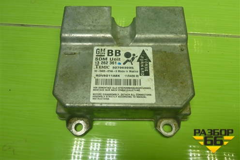 Блок управления AIR BAG (13262361) для Opel Corsa D с 2006-2014г (Корса Д)